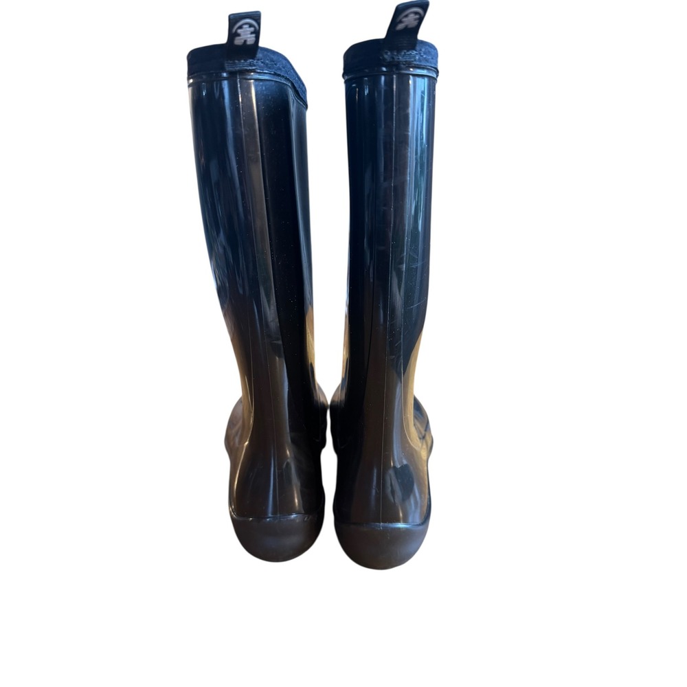 Kamik Black Rubber Rain Boots Waterproof Tall Size 9 - Picture 2 of 5